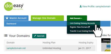 website hosting like doteasy.